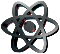 React Icon in Glass Style